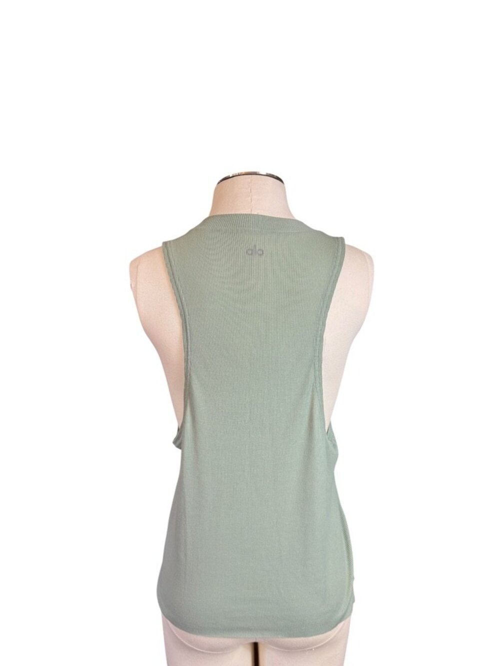 ALO ribbed sage green tank top Size Medium